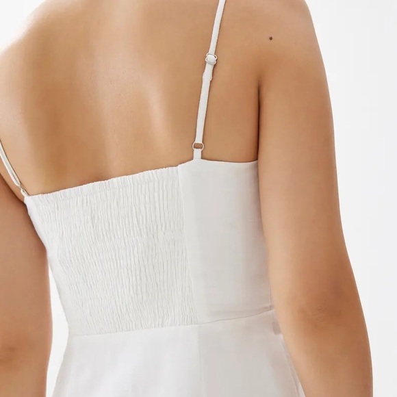 White linen midi dress NWT - Picture 3 of 10